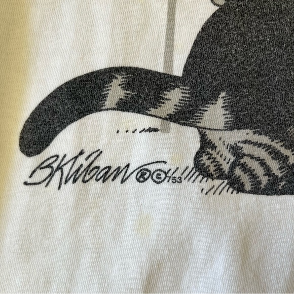 Vintage Crazy Shirts B Kliban Cats Volleyball T-Shirt XL Hawaii Edition - Picture 10 of 16